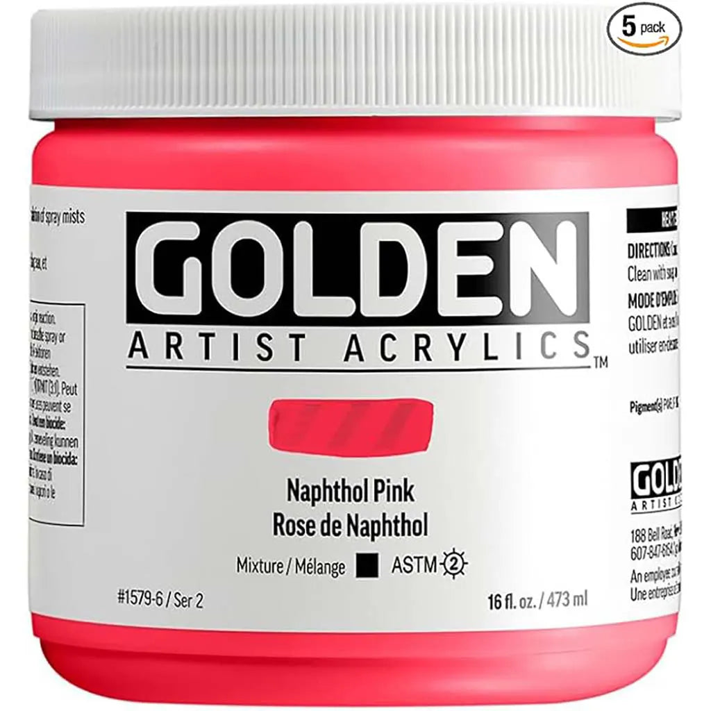Golden Heavy Body Acrylic 16oz Naphthol Pink S2