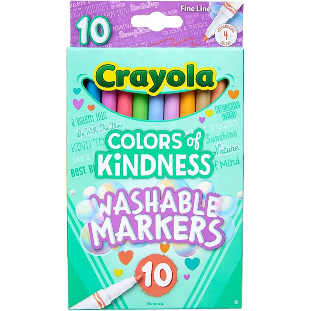 Colors of Kindness Washable Markers, Fine Line, 10ct
