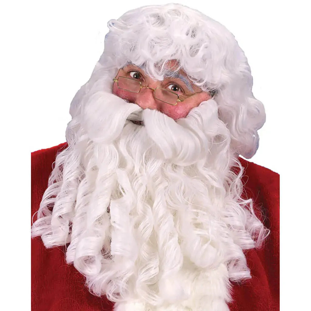 Deluxe Santa Wig &amp; Beard Set