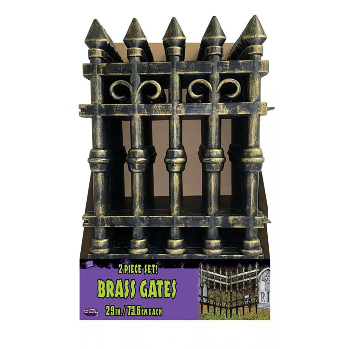 Hell-o-ween Brass Gate Set 29in, 2Pk