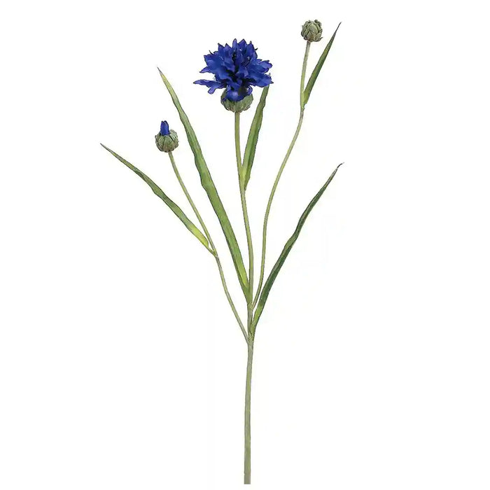 26IN Cornflower Spray�Dark Blue
