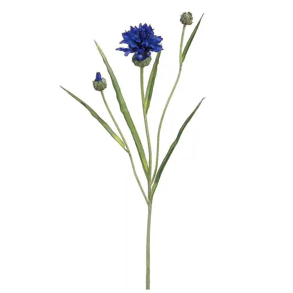 26IN Cornflower Spray�Dark Blue