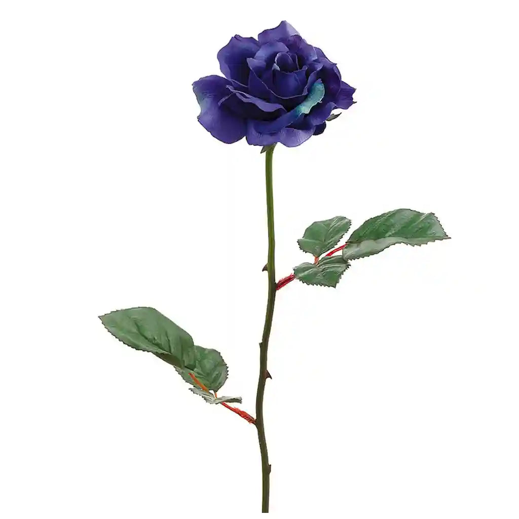 23IN Single Medium Rose Spray�x1�Blue