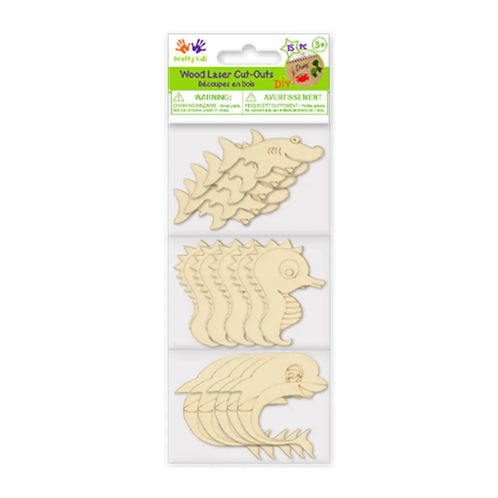 Craftwood: DIY Mini Wood Laser Cut-Outs Seahorse