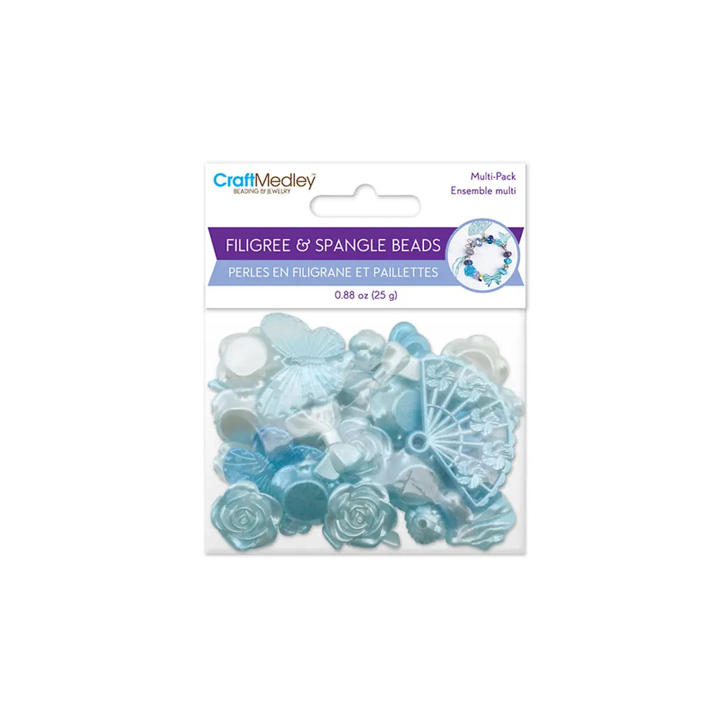 Craft Medley: 25g Filigree &amp; Spangles Elegance Mix Ocean Medley