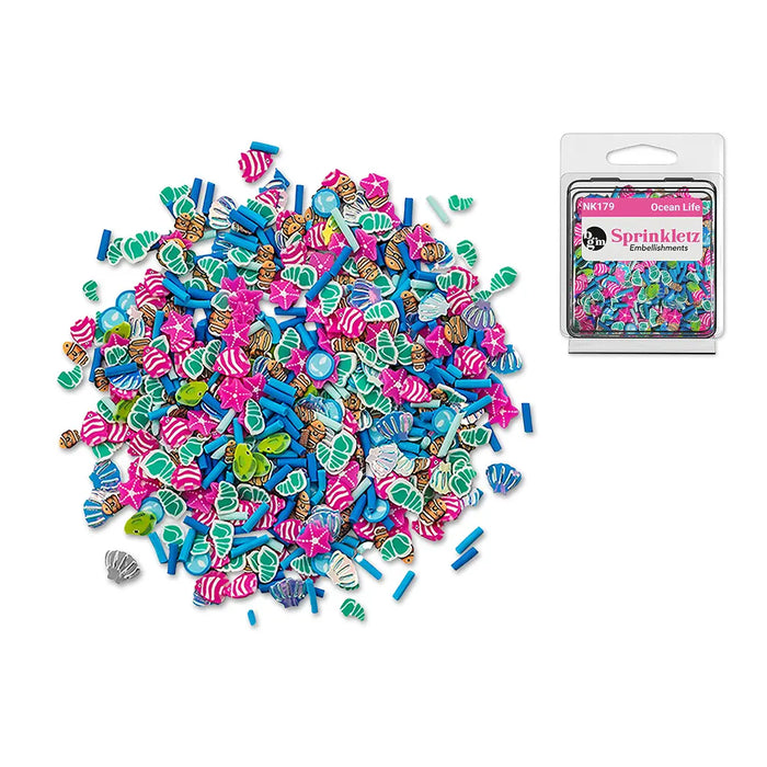 Craft Medley: 12g Sprinkletz Mini Clay Confetti Embellishments  NK179 Ocean Life