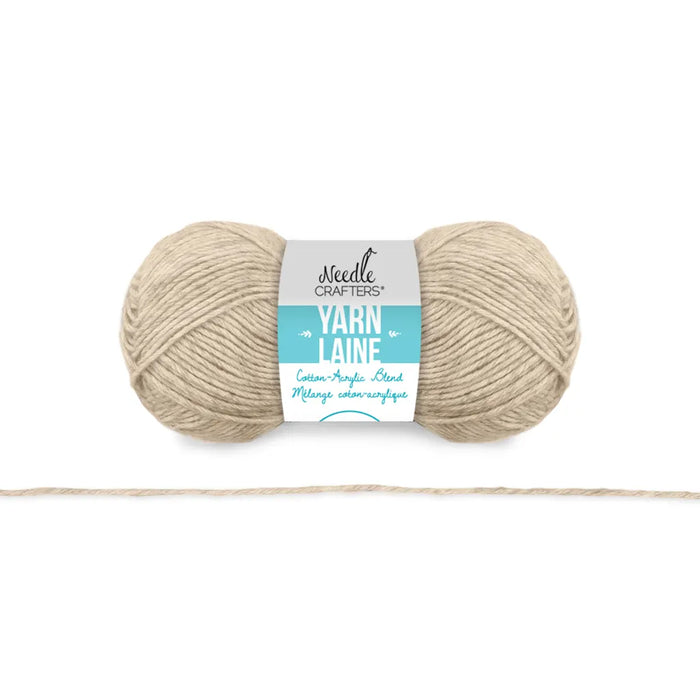 Needlecrafters: 50g Cotton/Acrylic Blend Yarn Soft Beige