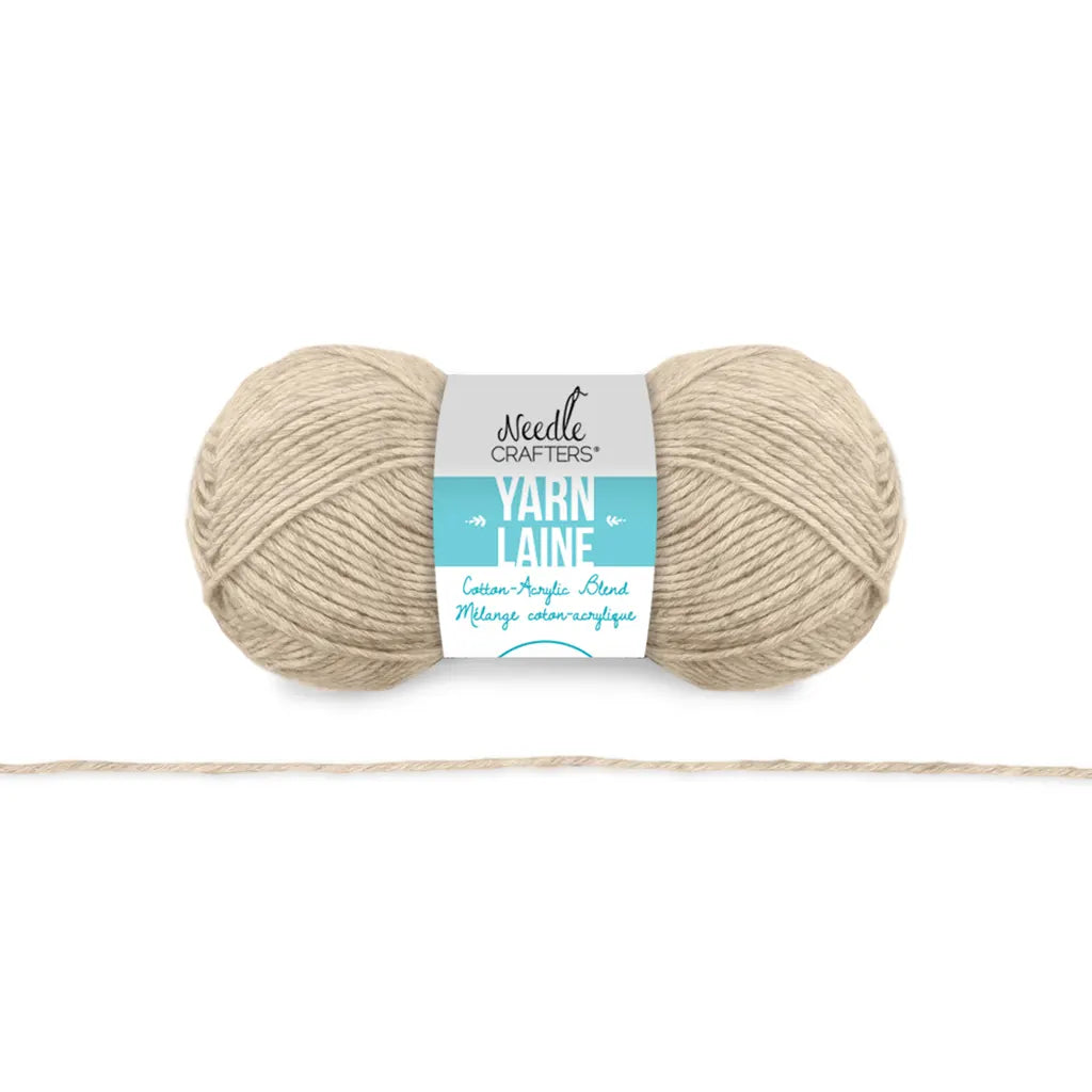 Needlecrafters: 50g Cotton/Acrylic Blend Yarn Soft Beige