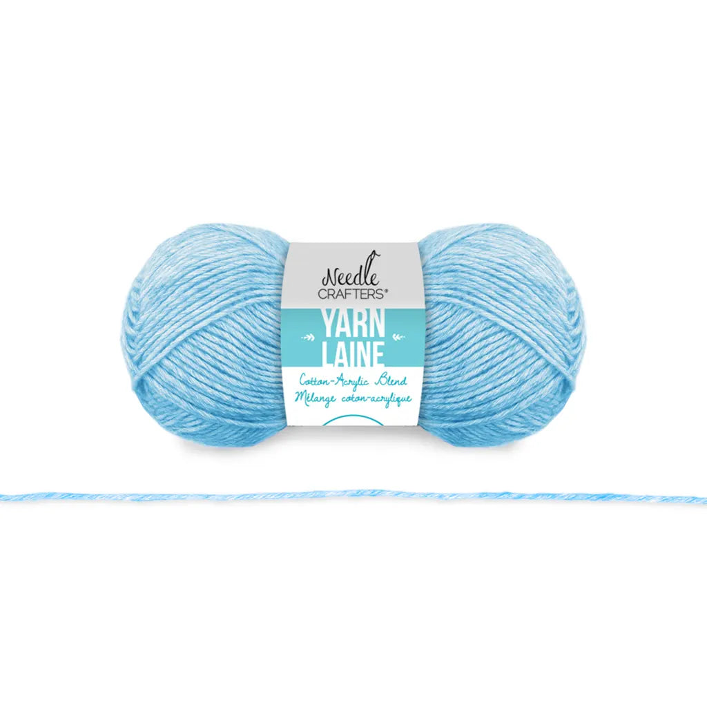 Needlecrafters: 50g Cotton/Acrylic Blend Yarn Light Blue