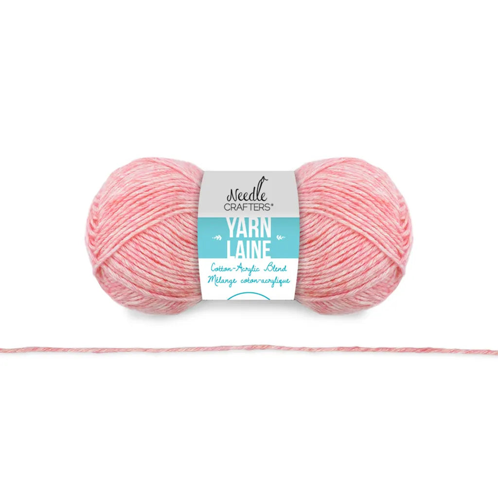 Needlecrafters: 50g Cotton/Acrylic Blend Yarn Dark Pink