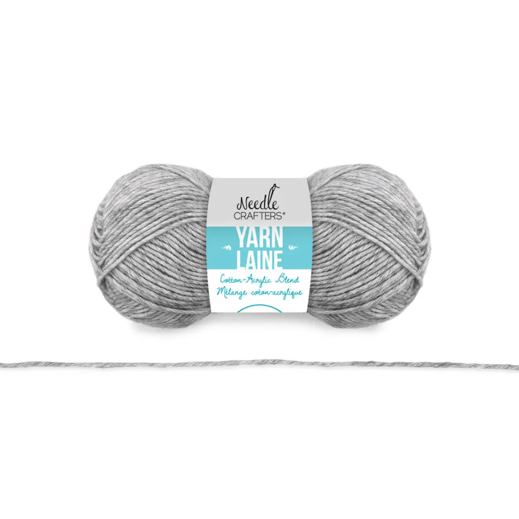 Needlecrafters: 50g Cotton/Acrylic Blend Yarn Soft Grey