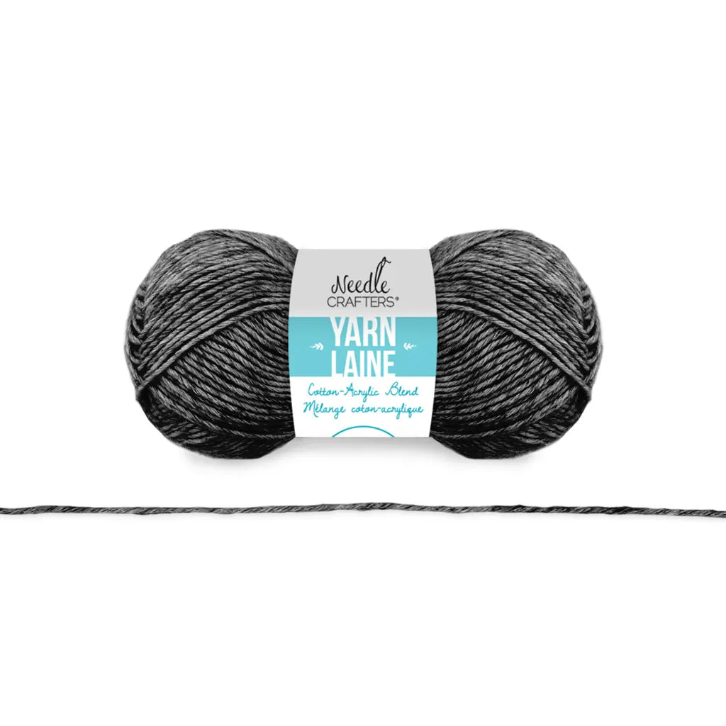 Needlecrafters: 50g Cotton/Acrylic Blend Yarn Charcoal