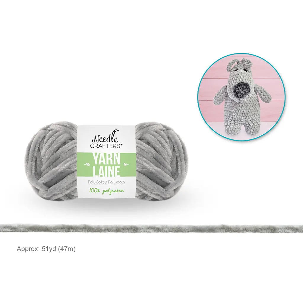 Needlecrafters: 50g Poly-Soft Yarn Ball Smoke