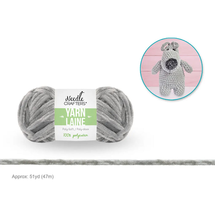 Needlecrafters: 50g Poly-Soft Yarn Ball Smoke