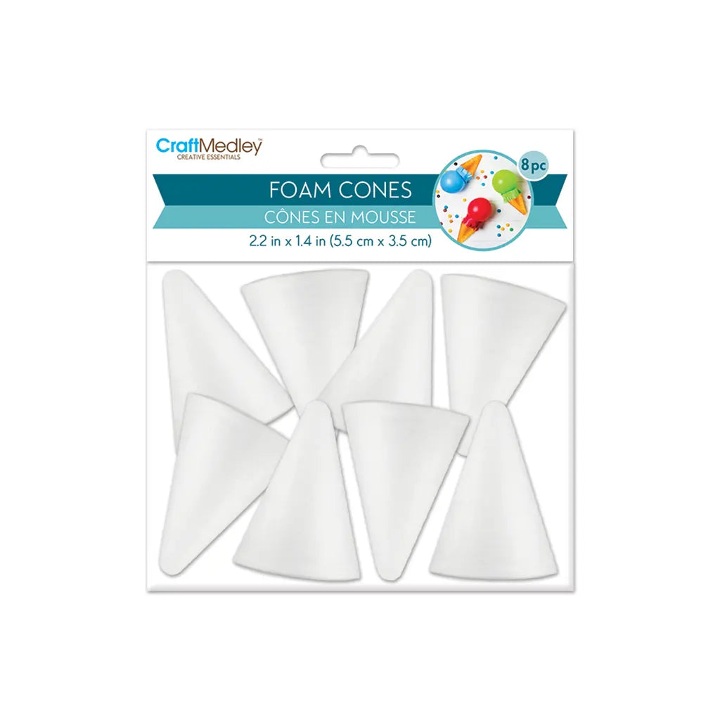 Polyfoam Cone: 2.2"x1.4" 8/pk