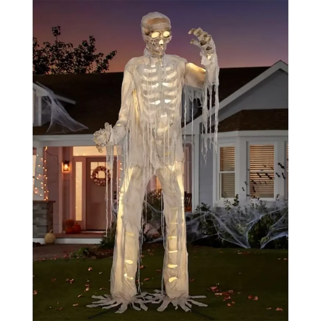 Lifesize Animated-Kd Poseable Mummy Shortcircuit, 12ft