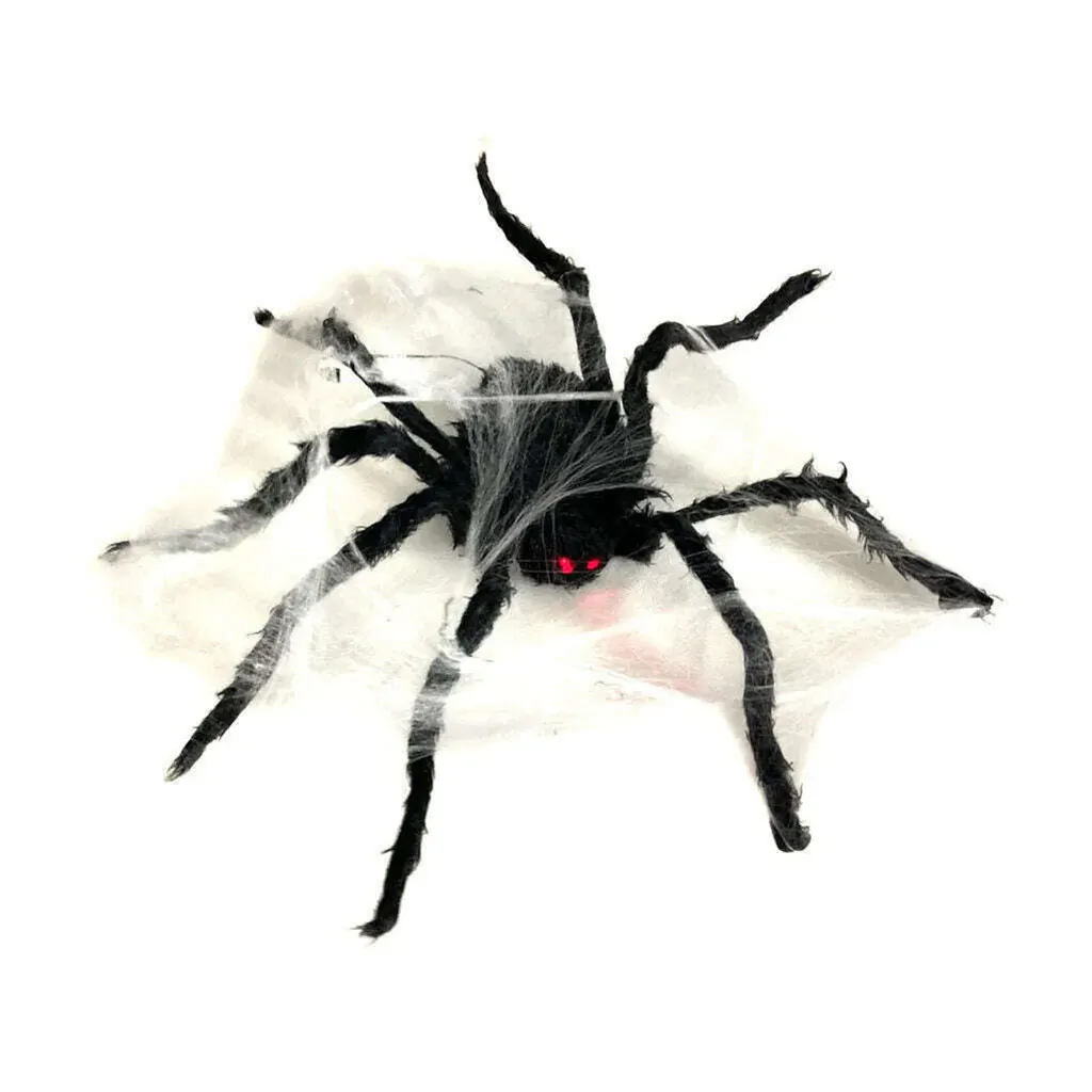 Animated Walking Spider with Web, 31.5in