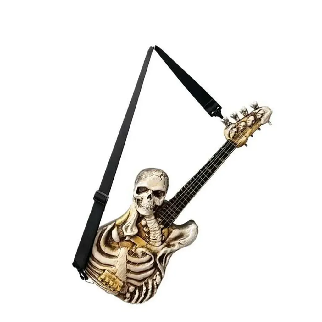 Plastic Ukulete Half Skeleton-Lights &amp; Music, 22.83in