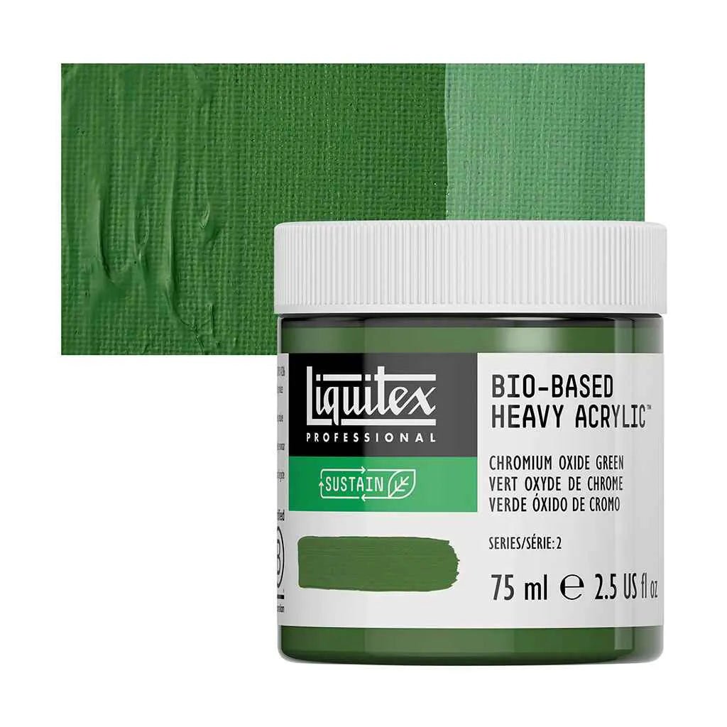 Liquitex Bio-Based Heavy Acrylic 75ml (2.54oz) Chromium Oxide Green S2