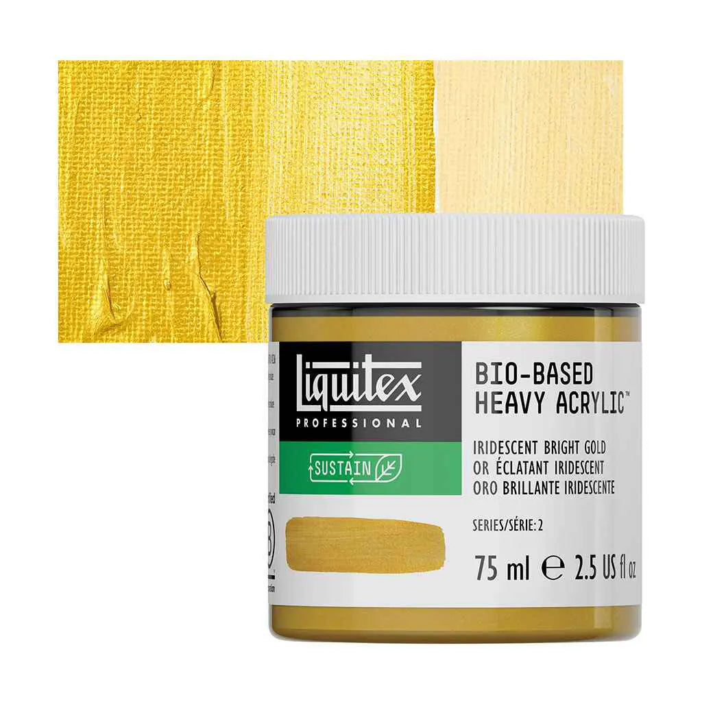 Liquitex Bio-Based Heavy Acrylic 75ml (2.54oz) Iridescent Bright Gold S2