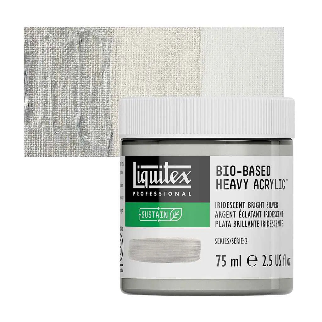Liquitex Bio-Based Heavy Acrylic 75ml (2.54oz) Iridescent Bright Silver S2