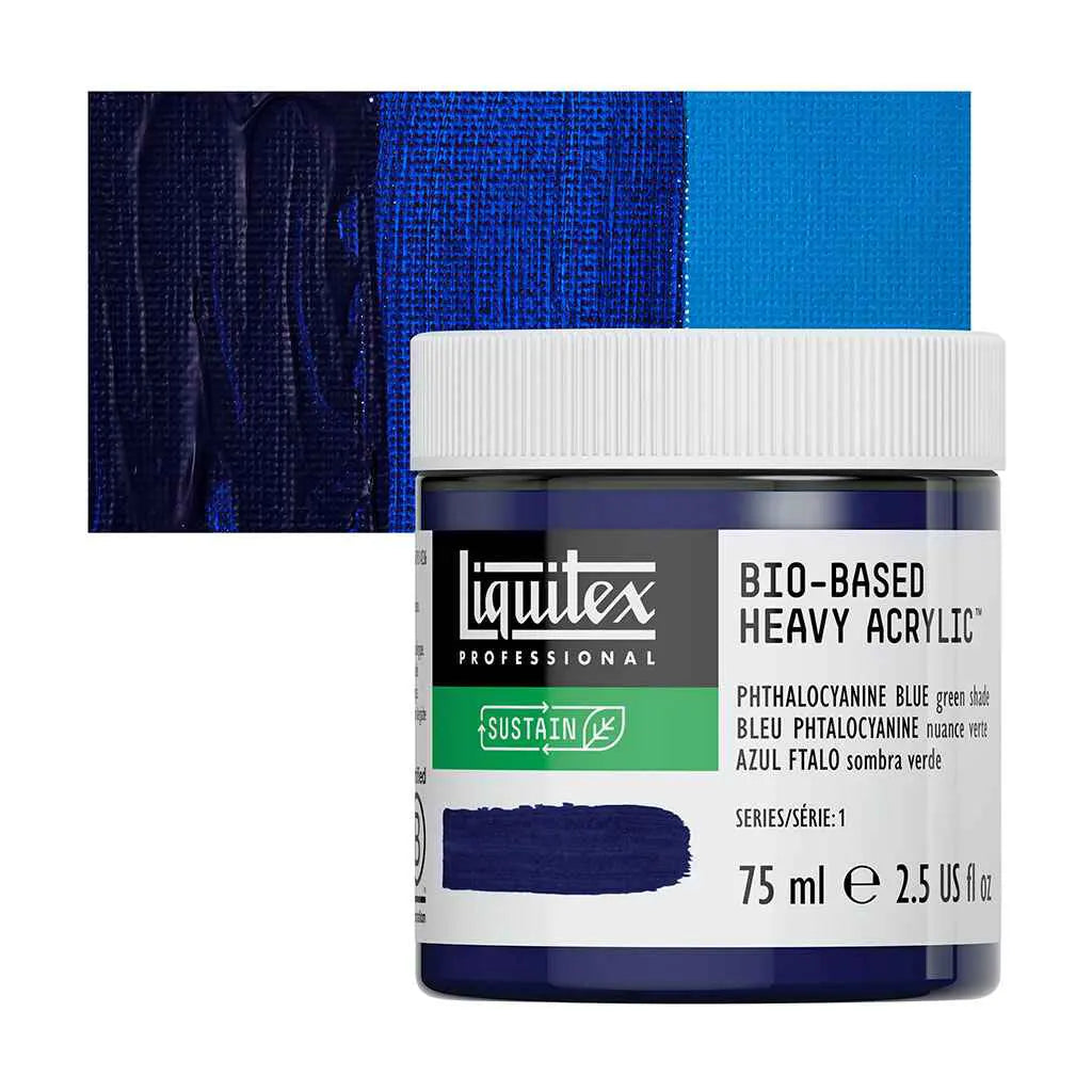 Liquitex Bio-Based Heavy Acrylic 75ml (2.54oz) Phthalocyanine Blue Green Shade S1