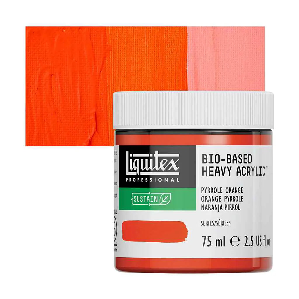 Liquitex Bio-Based Heavy Acrylic 75ml (2.54oz) Pyrrole Orange S4
