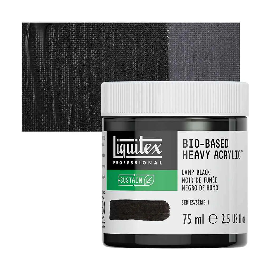 Liquitex Bio-Based Heavy Acrylic 75ml (2.54oz) Lamp Black S1
