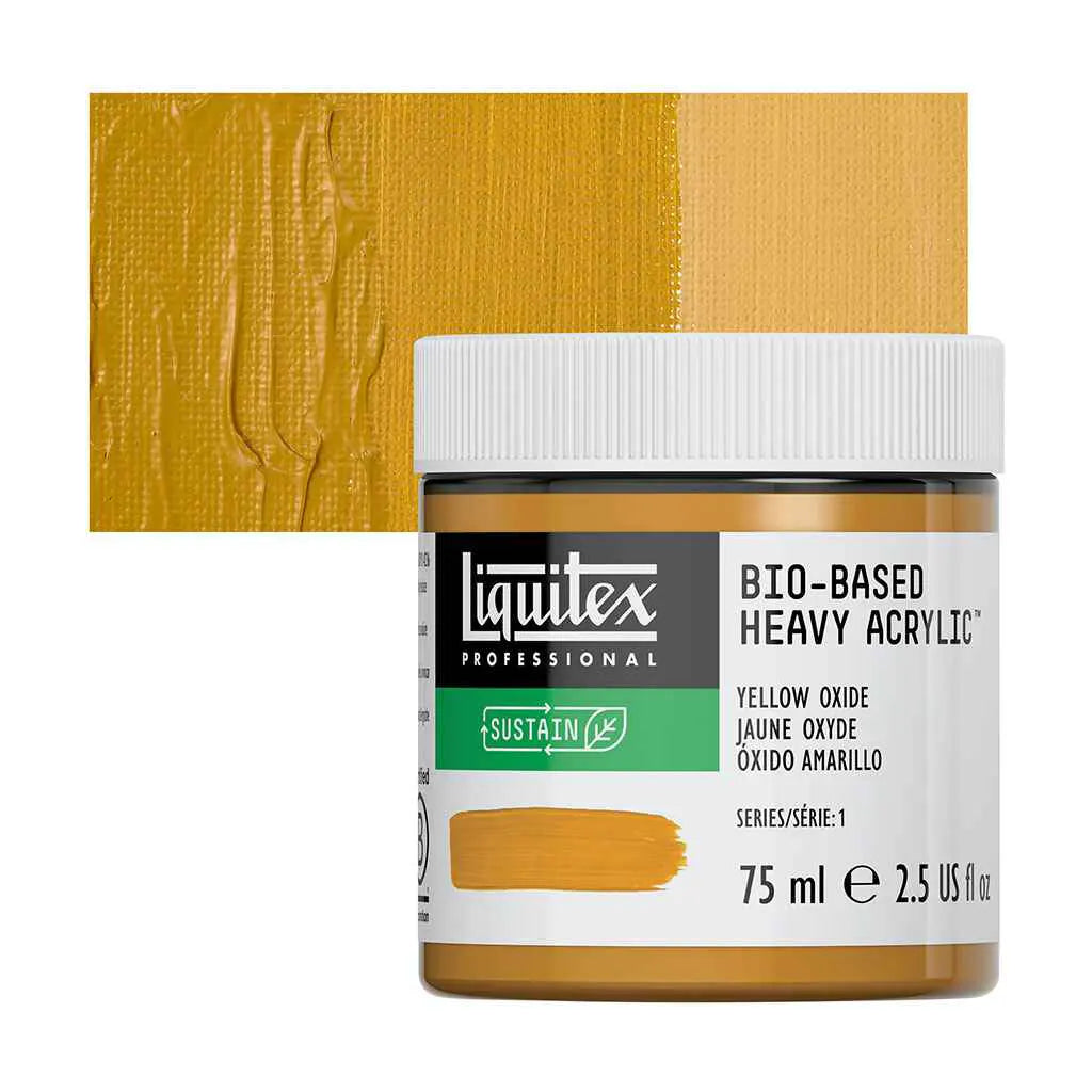 Liquitex Bio-Based Heavy Acrylic 75ml (2.54oz) Yellow Oxide S1