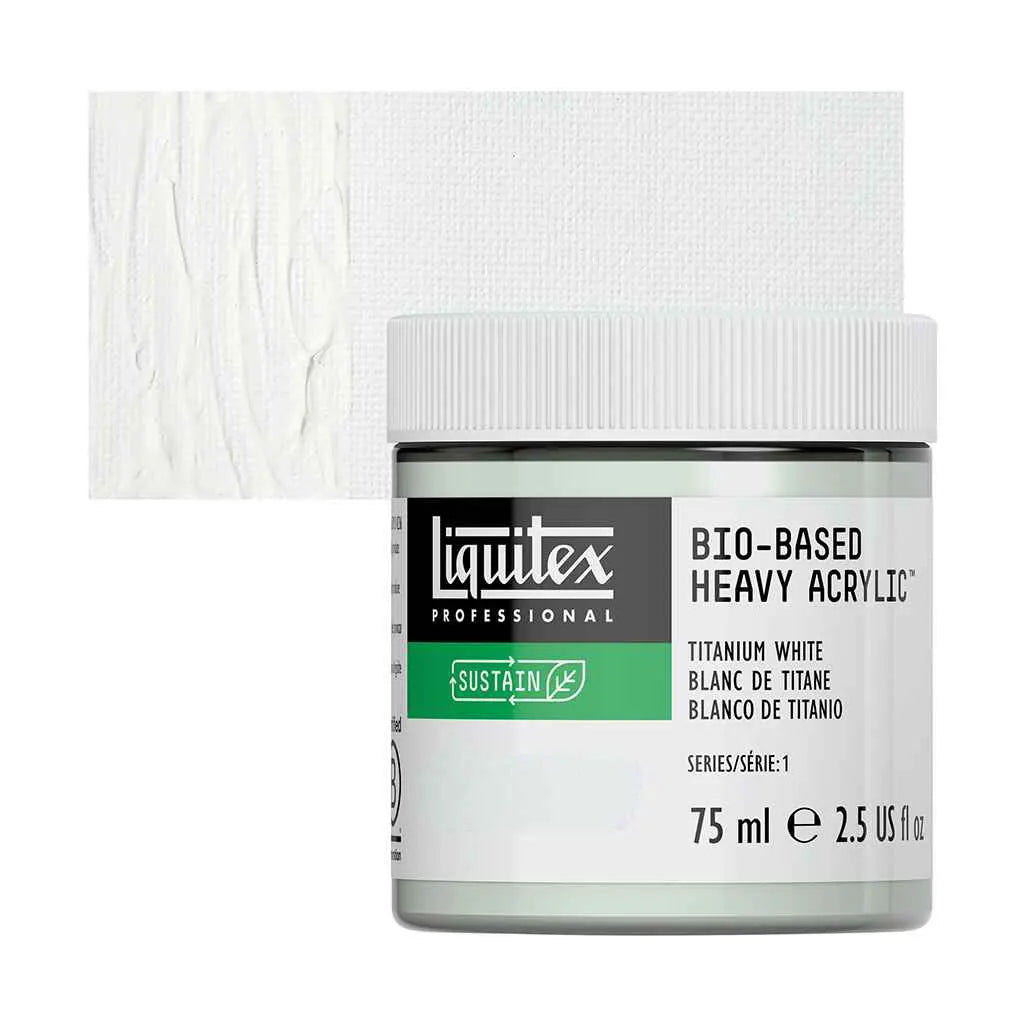 Liquitex Bio-Based Heavy Acrylic 75ml (2.54oz) Titanium White S1