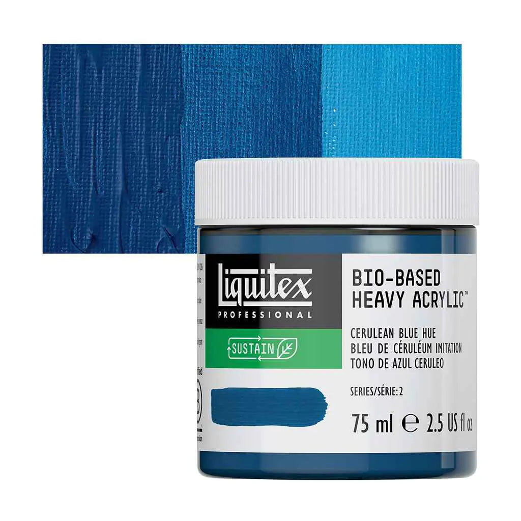 Liquitex Bio-Based Heavy Acrylic 75ml (2.54oz) Cerulean Blue Hue S2
