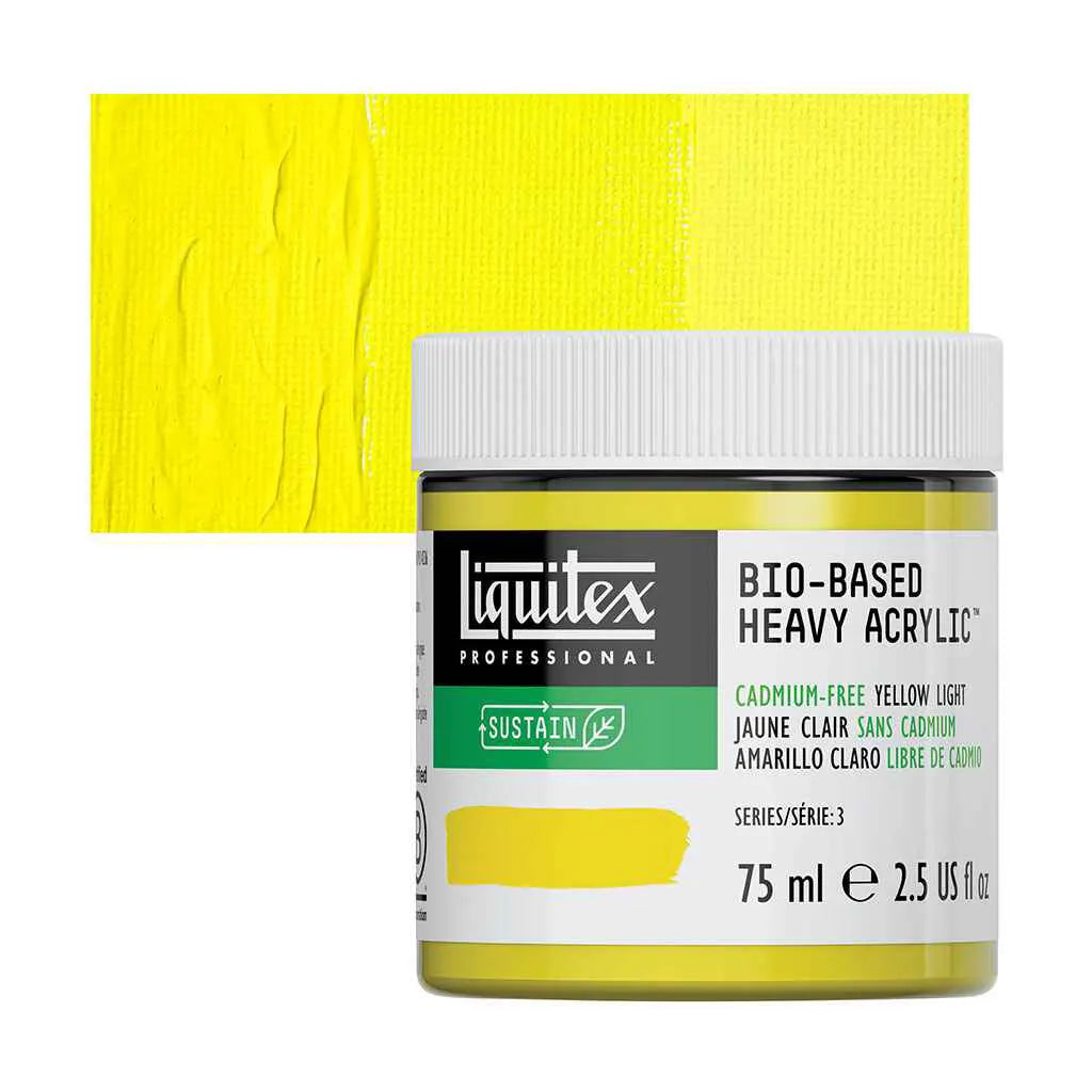 Liquitex Bio-Based Heavy Acrylic 75ml (2.54oz) Cadmium Free Yellow Light S3