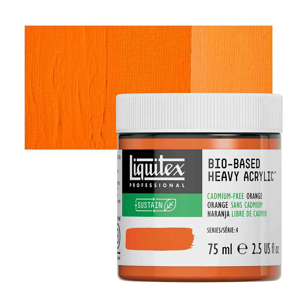 Liquitex Bio-Based Heavy Acrylic 75ml (2.54oz) Cadmium Free Orange S4