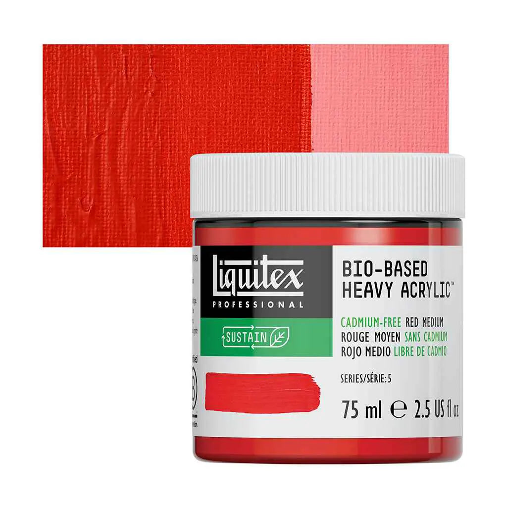 Liquitex Bio-Based Heavy Acrylic 75ml (2.54oz) Cadmium Free Red Medium S5