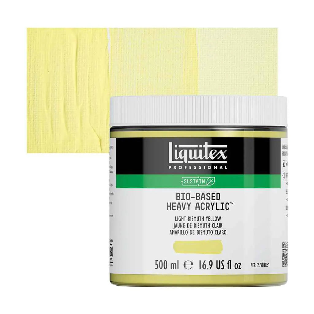 Liquitex Bio-Based Heavy Acrylic 500ml (16.9oz) Light Bismuth Yellow S1