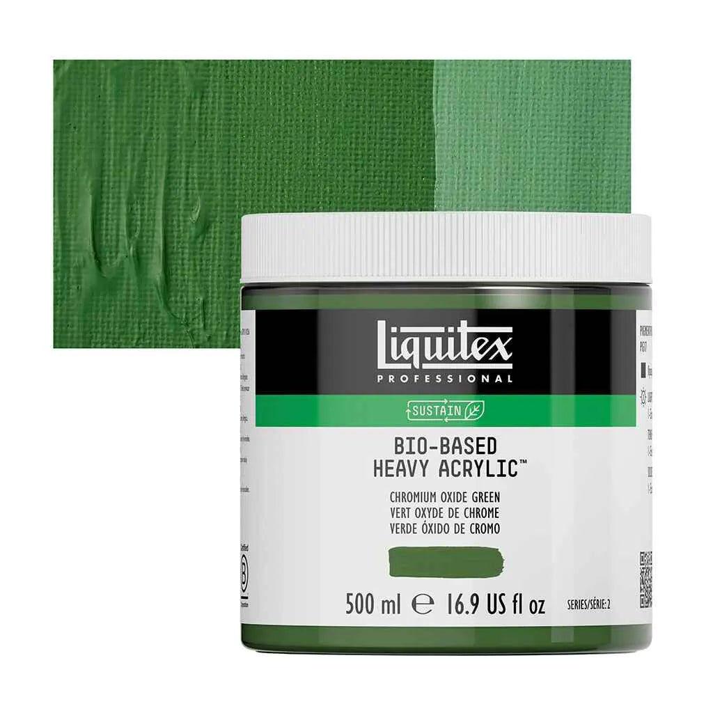 Liquitex Bio-Based Heavy Acrylic 500ml (16.9oz) Chromium Oxide Green S2