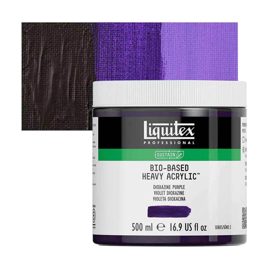 Liquitex Bio-Based Heavy Acrylic 500ml (16.9oz) Dioxazine Purple S2