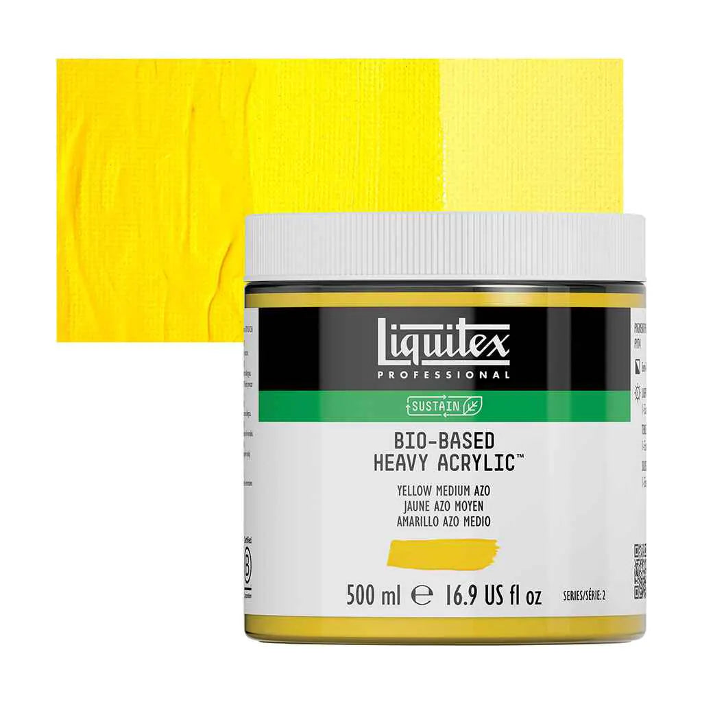 Liquitex Bio-Based Heavy Acrylic 500ml (16.9oz) Yellow Medium Azo S2