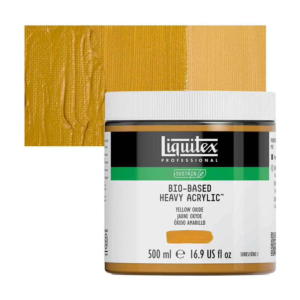 Liquitex Bio-Based Heavy Acrylic 500ml (16.9oz) Yellow Oxide S1