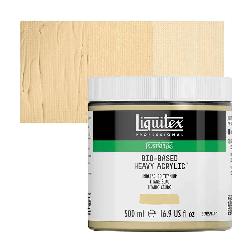 Liquitex Bio-Based Heavy Acrylic 500ml (16.9oz) Unbleached Titanium S1