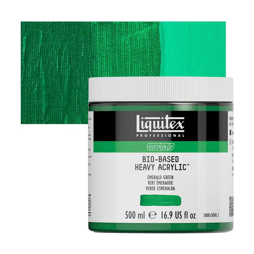 Liquitex Bio-Based Heavy Acrylic 500ml (16.9oz) Emerald Green S2