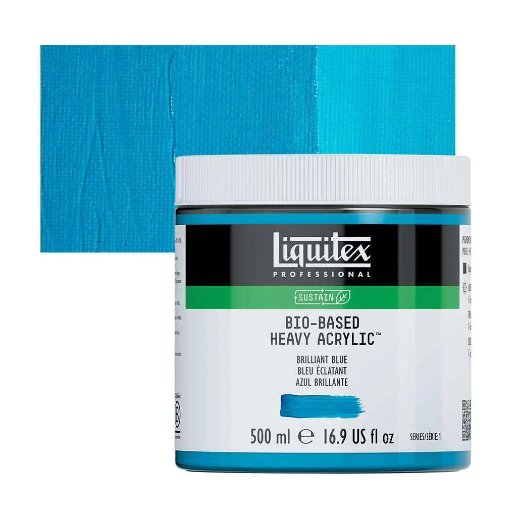 Liquitex Bio-Based Heavy Acrylic 500ml (16.9oz) Brilliant Blue S1