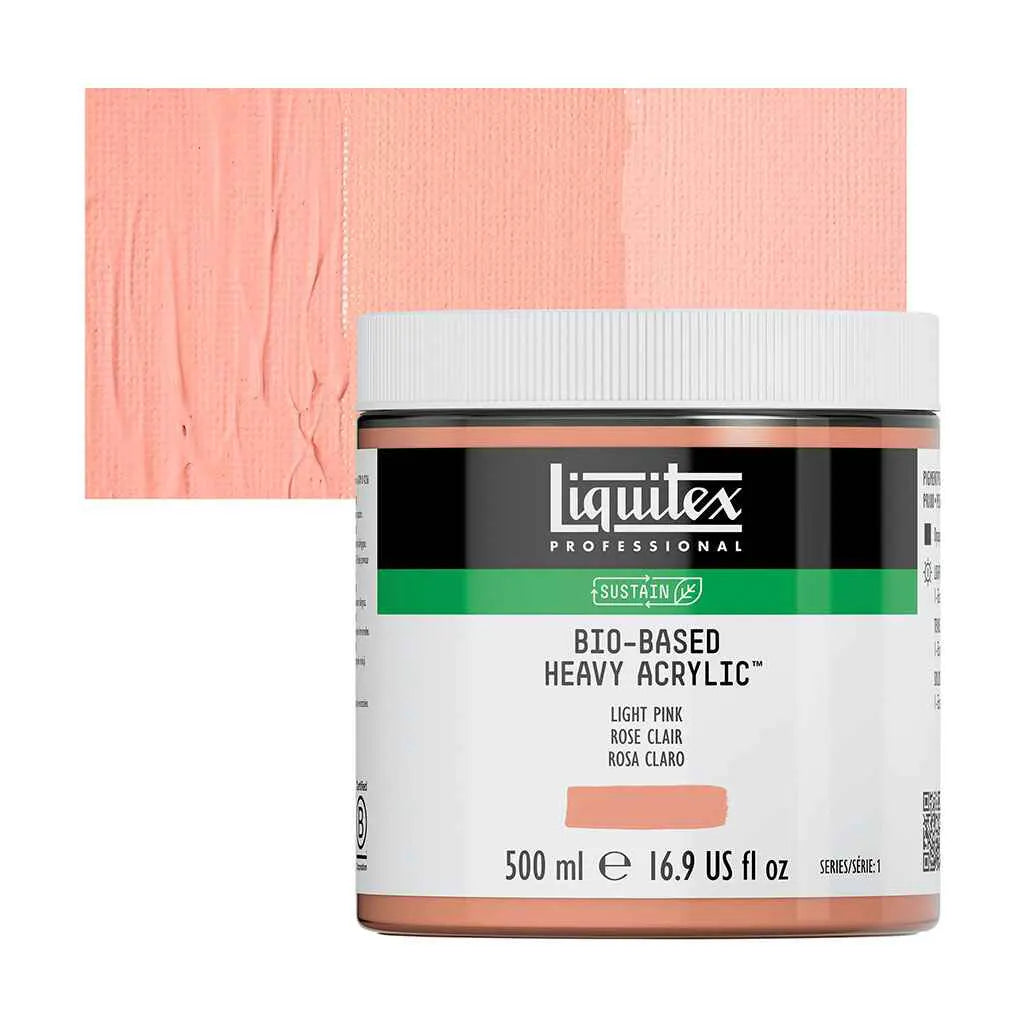 Liquitex Bio-Based Heavy Acrylic 500ml (16.9oz) Light Pink S1