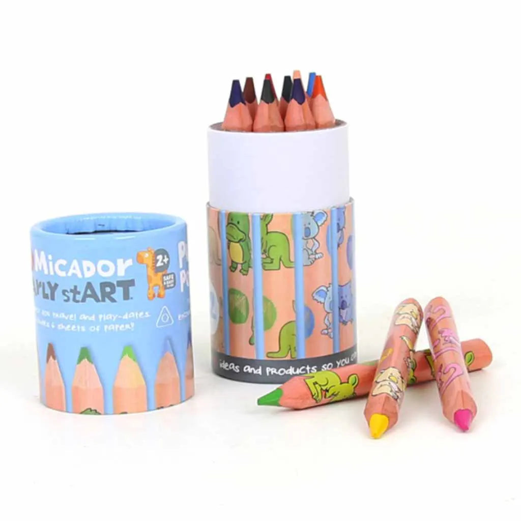 Triangle Colored Pencil Purse Pack,18-Piece Pack