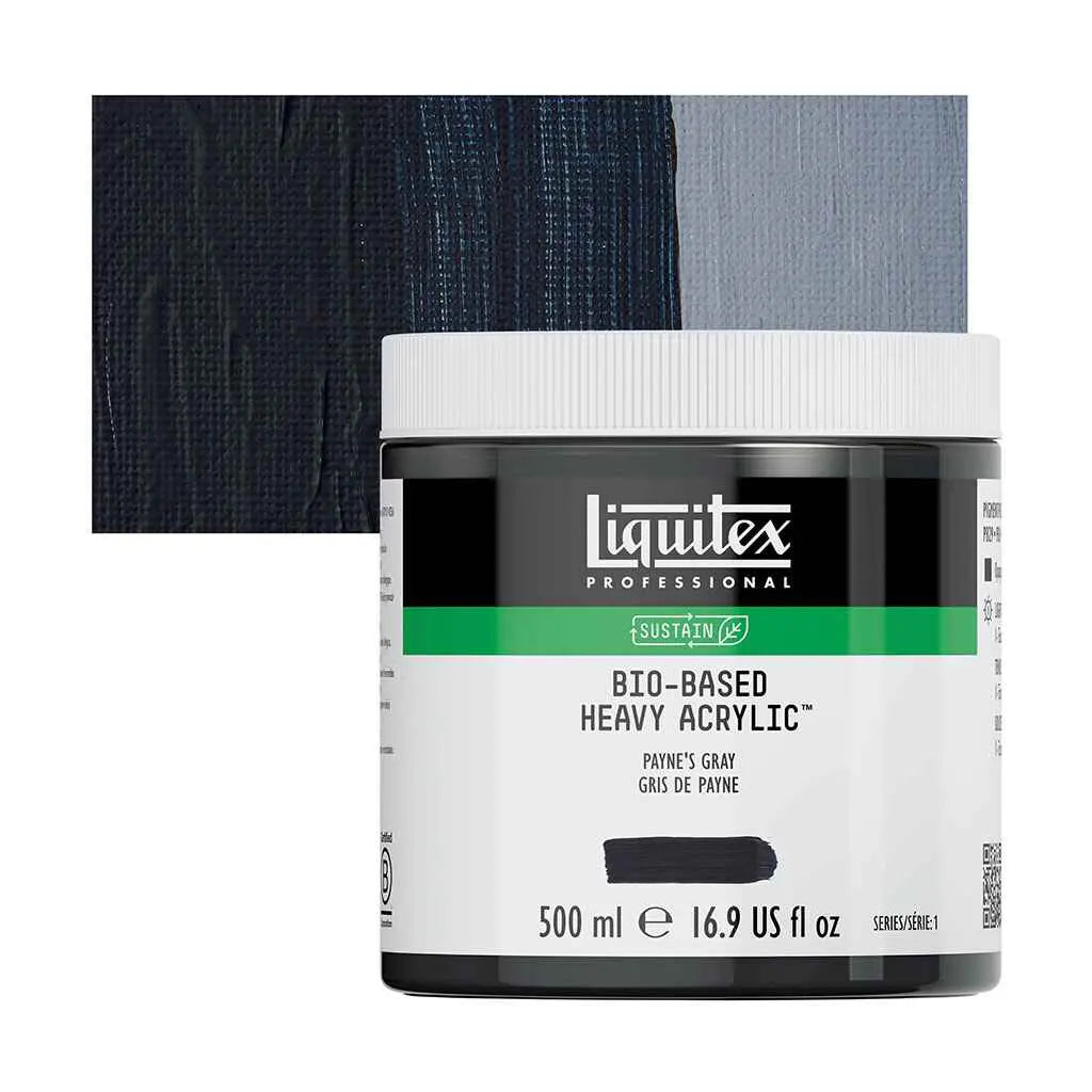 Liquitex Bio-Based Heavy Acrylic 500ml (16.9oz) Paynes Gray S1