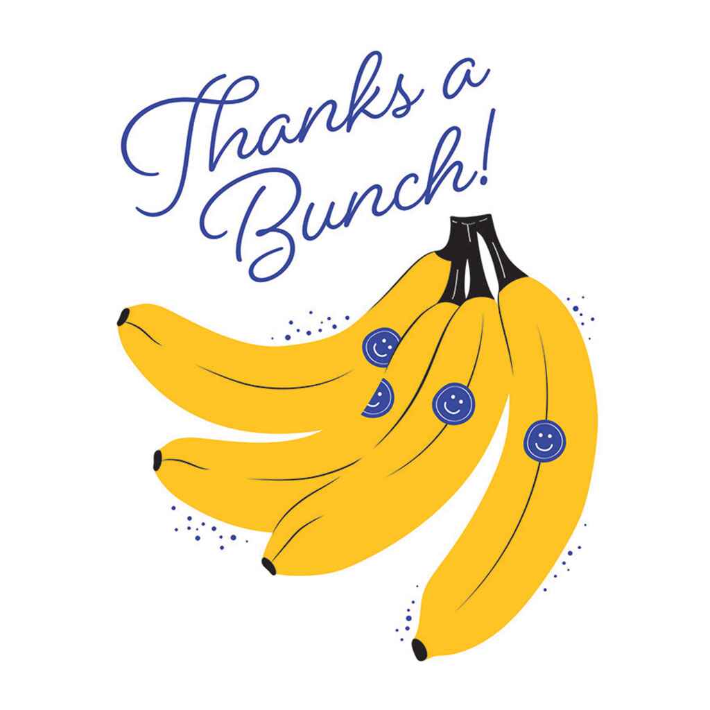 Bunch of Smiles and Bananas Greeting Card