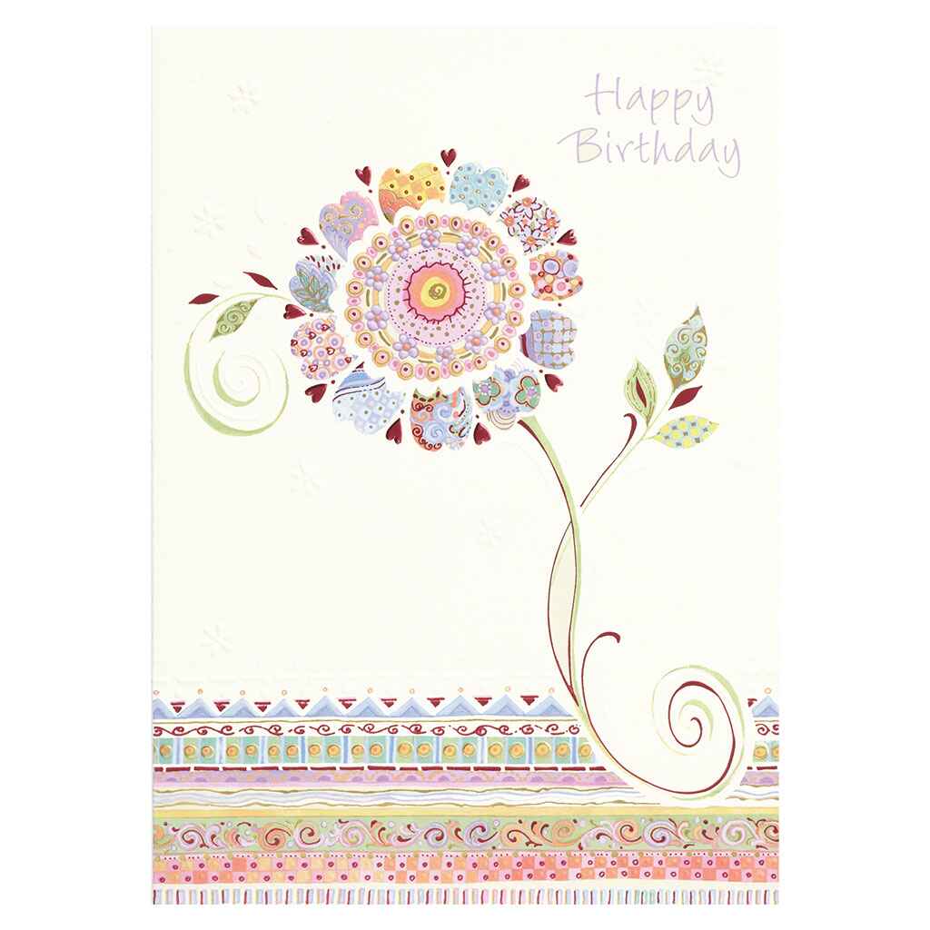 Ornate Flower Greeting Card