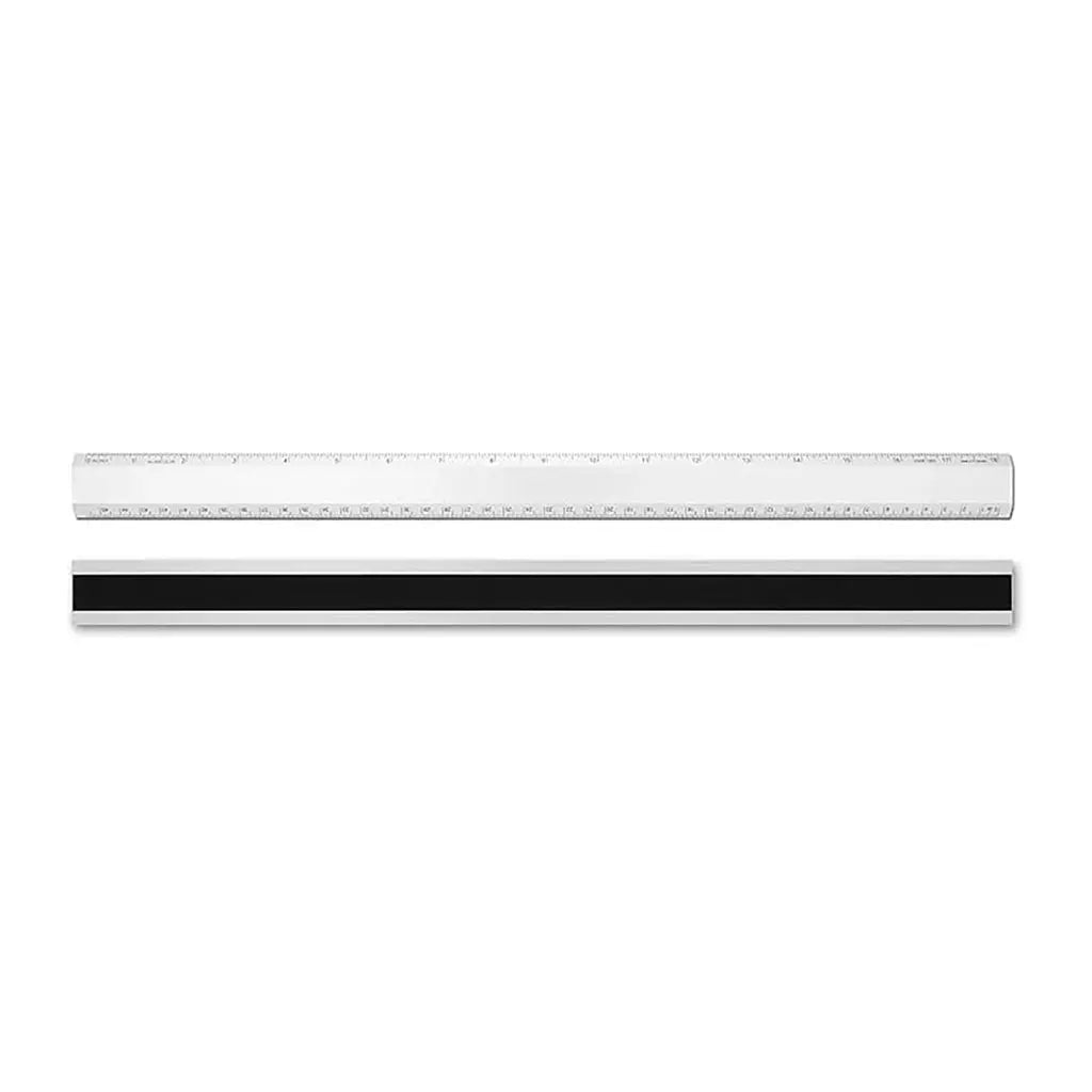 Silver Non-Slip 2 Bevel Ruler, 18in