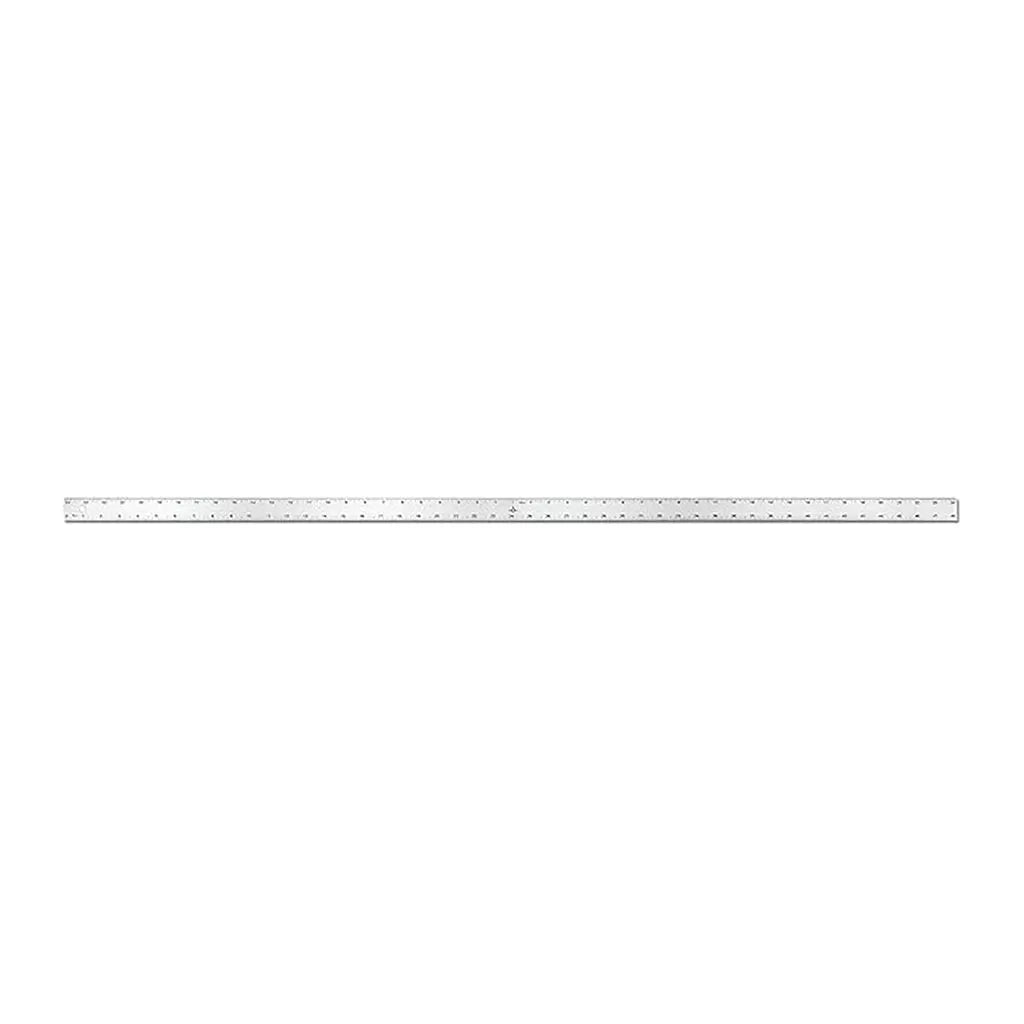 Aluminum Straight Edge with Center Finding Back Silver, 48in
