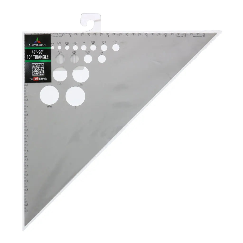 Alumicolor Aluminum Triangle 10in, 45/90